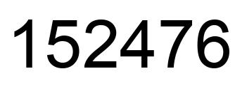 Número 152476 imagen negro
