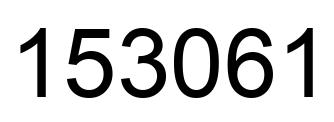 Número 153061 imagen negro