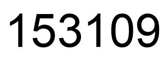Número 153109 imagen negro