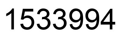 Número 1533994 imagen negro