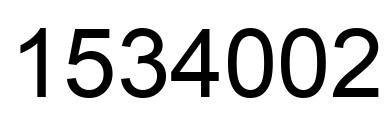 Número 1534002 imagen negro