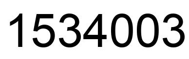 Número 1534003 imagen negro