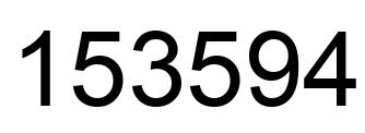 Número 153594 imagen negro
