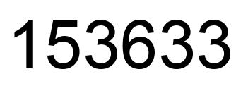 Número 153633 imagen negro