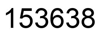 Número 153638 imagen negro
