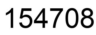 Número 154708 imagen negro