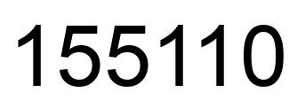 Número 155110 imagen negro