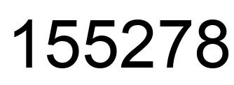 Number 155278 black image