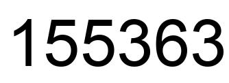 Number 155363 black image
