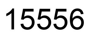 Number 15556 black image