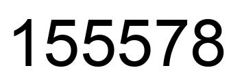 Number 155578 black image