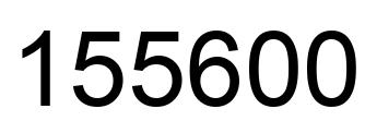 Number 155600 black image