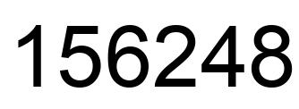 Number 156248 black image