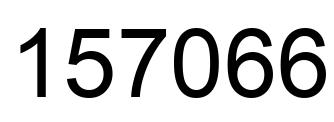 Number 157066 black image