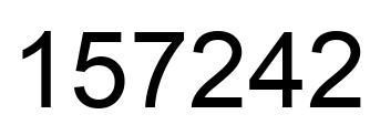 Número 157242 imagen negro