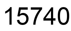 Número 15740 imagen negro