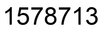 Número 1578713 imagen negro