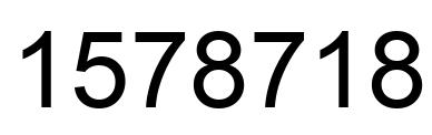 Número 1578718 imagen negro