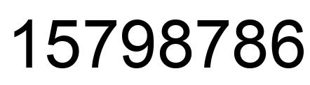 Número 15798786 imagen negro