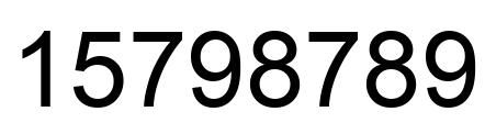 Número 15798789 imagen negro