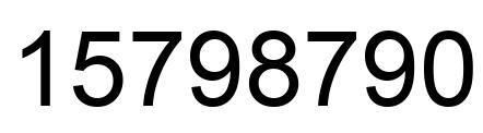 Número 15798790 imagen negro