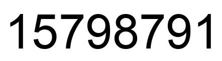 Número 15798791 imagen negro