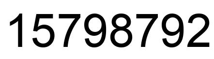 Número 15798792 imagen negro