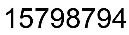 Número 15798794 imagen negro