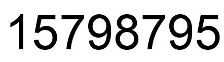 Número 15798795 imagen negro