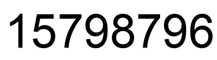Número 15798796 imagen negro