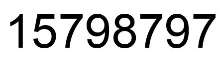 Número 15798797 imagen negro