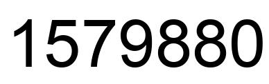 Número 1579880 imagen negro