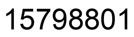 Número 15798801 imagen negro
