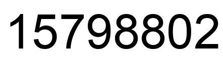 Número 15798802 imagen negro
