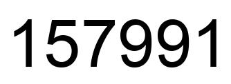 Number 157991 black image