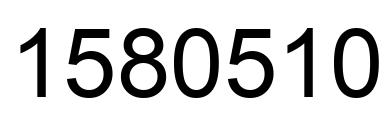 Número 1580510 imagen negro
