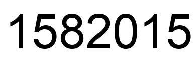Number 1582015 black image