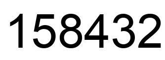 Número 158432 imagen negro