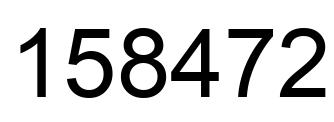 Número 158472 imagen negro