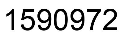 Number 1590972 black image