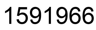 Number 1591966 black image
