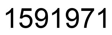 Number 1591971 black image
