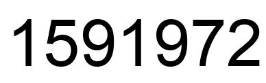 Number 1591972 black image