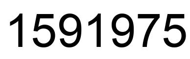 Number 1591975 black image