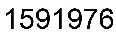 Number 1591976 black image