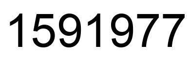 Number 1591977 black image