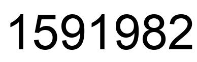 Number 1591982 black image