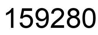 Number 159280 black image