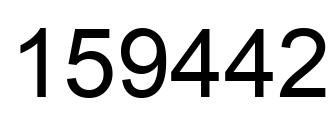 Número 159442 imagen negro