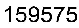 Número 159575 imagen negro